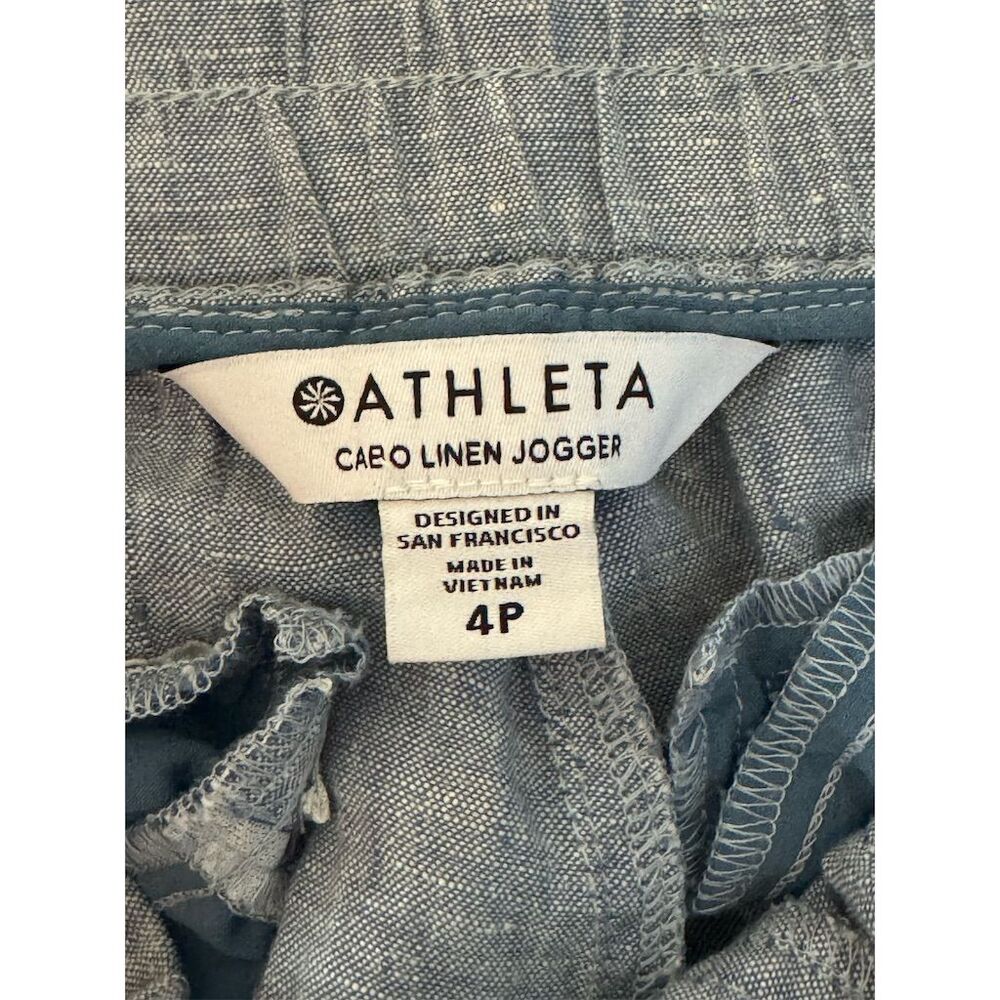 Athleta Cabo Linen Women's Petite Jogger Pants Size 4P - Picture 7 of 8